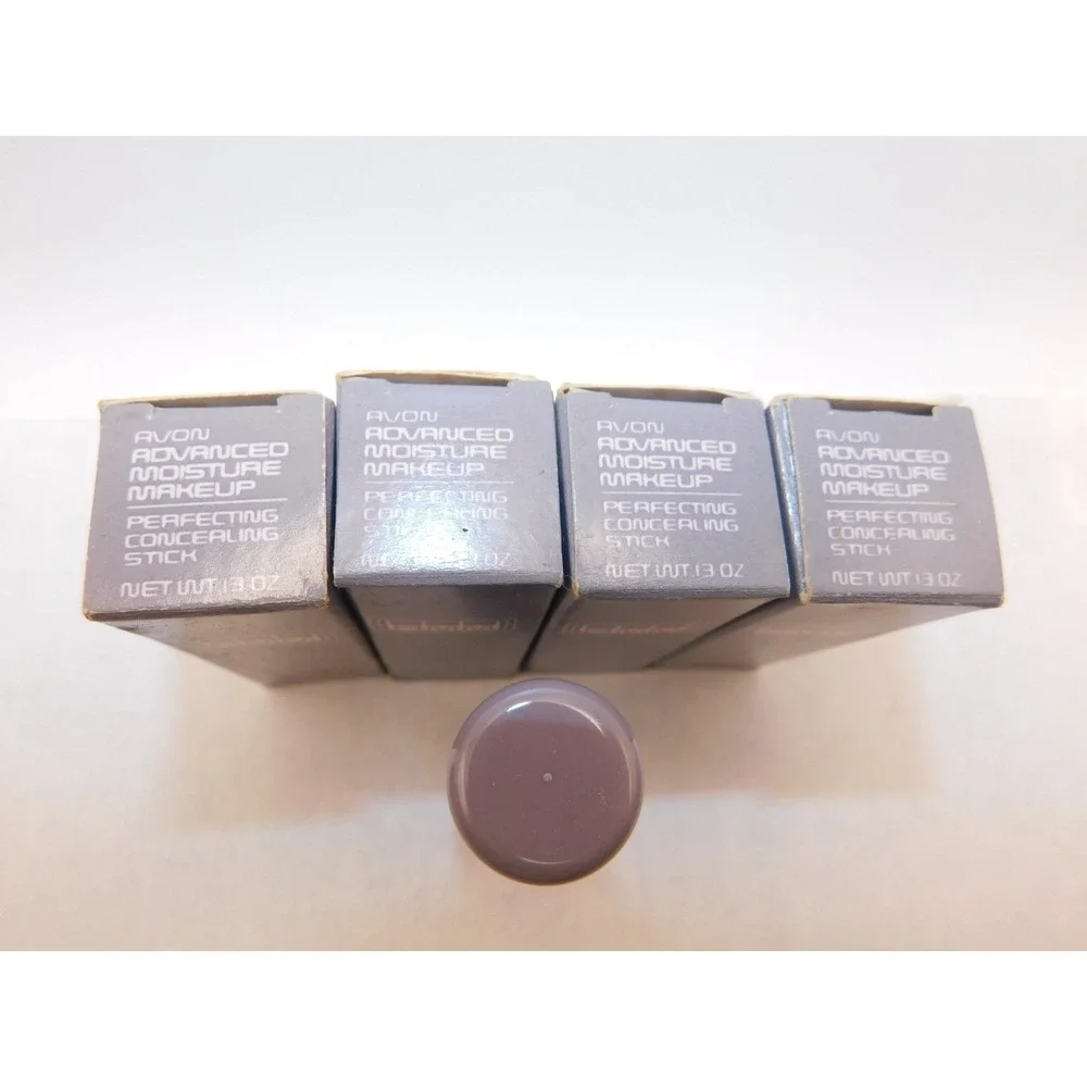 4 Vintage Avon Advanced Moisture Makeup Perfecting Concealer Stick Medium .13oz